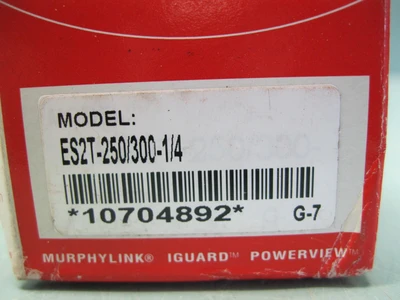NEW Murphy ES2T-250/300-1/4