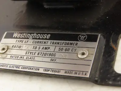 Allen Bradley 872D190G04 Current Transformer 150-5A Ratio 5KV 50-60 Hz
