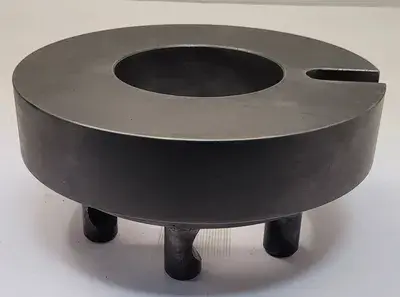 D1-6 LATHE CHUCK BACK PLATE, 6 PINS, 8.5" DIAMETER, 4" THROUGH HOLE ID
