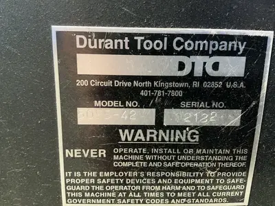 Used DURANT TOOL COMPANY 502542 Uncoilers Ohio US | HGR 24 #1406228