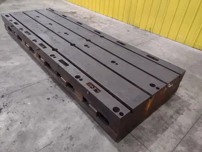 12' X 4' X 14" T-SLOTTED FLOOR PLATE: STOCK #23500