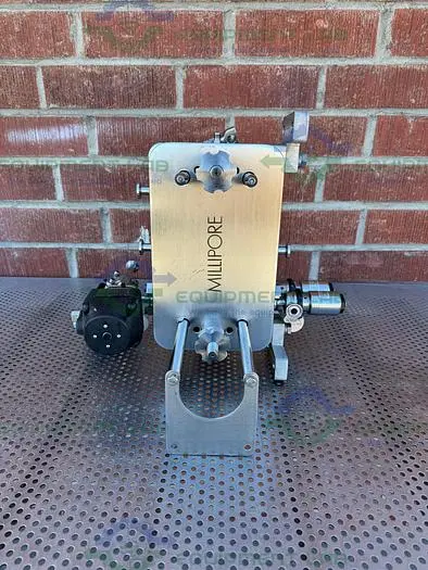 Used MILLIPORE STAINLESS STEEL PELLICON FILTER HOLDER W/ ITT VALVES, ACTUATOR Filtration Equipment | Equipment Lab #486622