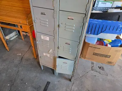 Metal Locker Unit with Multiple Lockers 78" Total height
