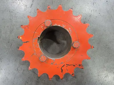Roller Chain Sprocket DS80Q1720, Double Single, Size 80, 17 Teeth