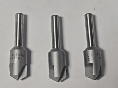 Schrillo 1/2" High Speed Steel Countersink 120 Degree #1116 USA Lot of 3