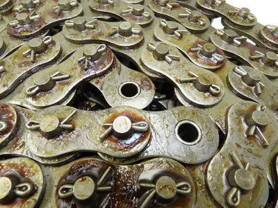 Tsubaki RS100-2 #100 Double Roller Chain W/Connecting Link 10 Feet Length