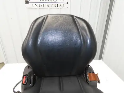 Grammer Forklift Seat Black Vinyl Adjustable Removed From Linde 0015225372