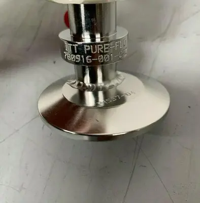 USED ITT PURE-FLO SAMPLE VALVE W/ 2" INLET & 1/4" OUTLET