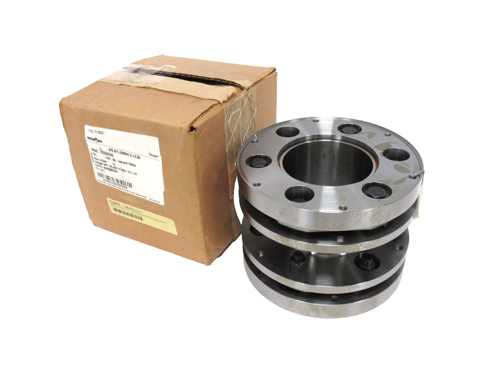 NEW REXNORD 10026796 COUPLING SPOOL 375.S71.CMBRA C=5.50 738220