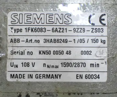USED ABB & SIEMENS IFK6083-6AZ21-9ZZ9-ZS03