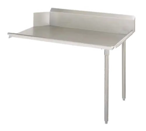 John Boos EDTC8-S30-R48 48" Clean Dishtable w/ Galvanized Legs & 18 ga Stainless Top, L to R