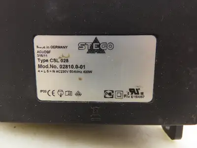 Stego 02810.0-01 CSL 028 PTC Mini Fan Heater for Electrical Enclosures 420W 230V