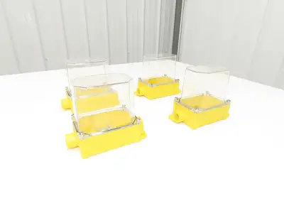 Banner 26683 BENC-4 Sensor Module Enclosure DIN Rail NEMA-4X  Lot of 4