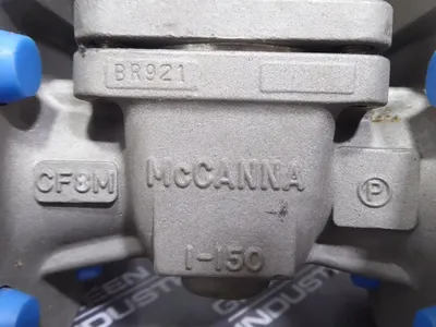 1" McCanna S151-S6-R-HS/KK Stainless Steel Ball Valve Class 150 New