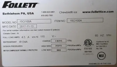 USED FOLLETT 15CI100A