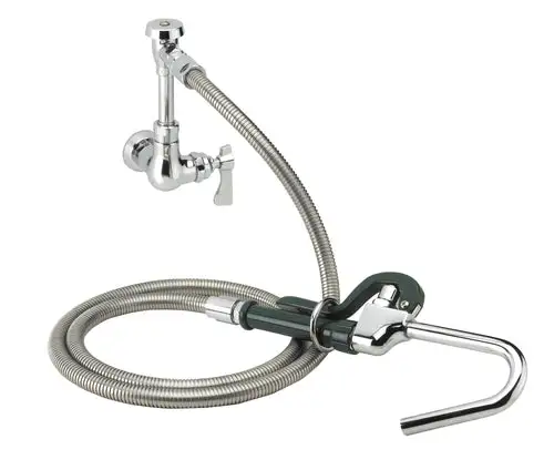 Krowne 20-101L Wall Mount Pot Filler Faucet w/ 72" Hose & Hook Nozzle