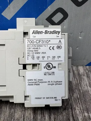 Allen-Bradley 700-CF310D SER. A w/ 100-SA02/100-SA20 Definite Purpose Contactors | ESS Industrial Equipment Sales (11)