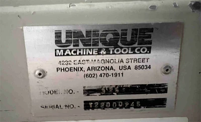 Used UNIQUE 325 Woodworking Combination Machines California US | MachineryMax #1321446