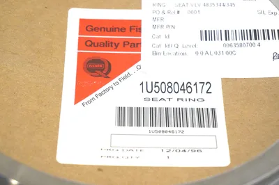 NEW FISHER 1U508046172 SEAT RING