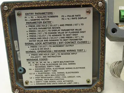 Foxboro IMT20-PA10FGZ Magnetic Flow Transmitter 120VAC I/A Series