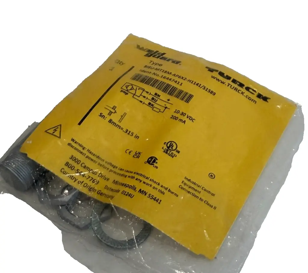 NEW TURCK BI8U-MT18M-AP6X2-H1141/S1589 WELDGUARD PROXIMITY SENSOR 16447411