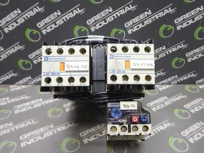 10 HP Telemecanique LP1 D12004 Reversing Contactor Assembly 1000 V 8kV Used