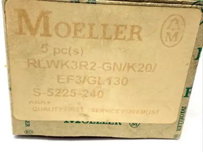 New | in-Stock MOELLER S-5225-240, RLWK3R2-GN/K20/EF3/GL130, 5225-240 Relays & Switches | Maverick Industrial Sales #1113919