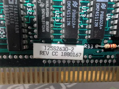 Taylor MOD 30 125S2630-2 Retropak Processor Board 125P2630-1 Rev CC Used