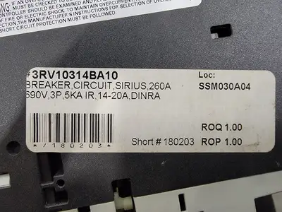 New | in-Stock SIEMENS 3RV1031-4BA10 Switchgears British Columbia CA | Lenmark #243694
