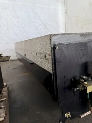 71" X 53" X 12" TRU-STONE GRANITE SURFACE TABLE W/ VIBRATION ISOLATION SYSTEM. STOCK # 0449925.