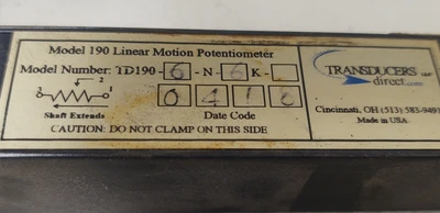 USED TRANSDUCERS DIRECT TD190-6-N-6-K-0418
