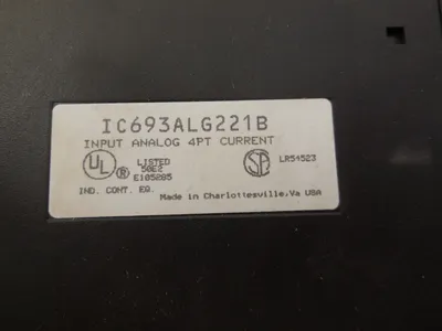 GE FANUC IC693ALG221B ANALOG INPUT MODULE
