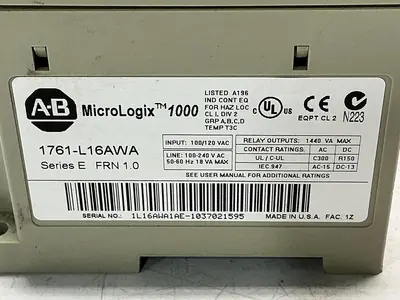 USED ALLEN BRADLEY 1761-L16AWA SER E