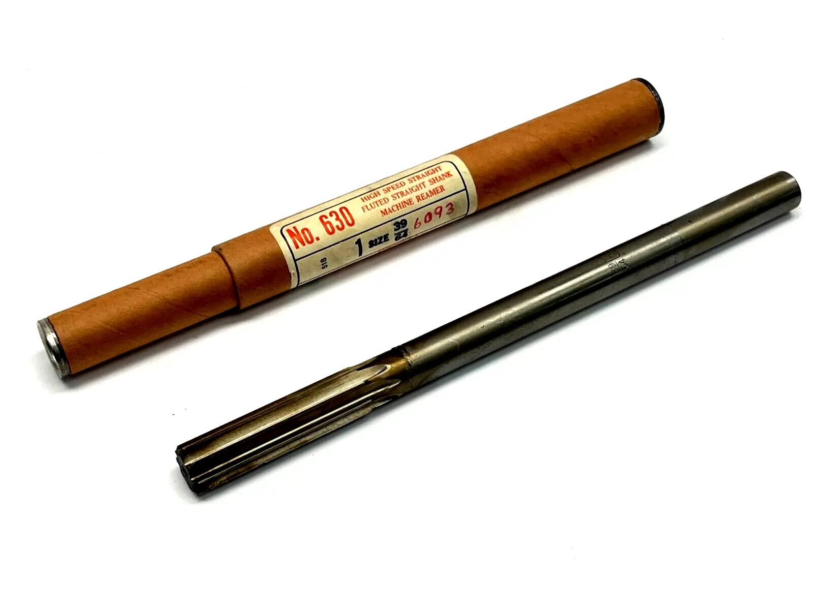 630 | Cleveland Twist Drill  39/69" Straight Fluted Straight Shank Machine Reamer - New