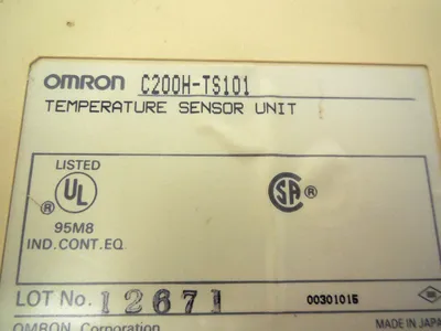 OMRON C200H-TS101 TEMPERATURE SENSOR UNIT C200HTS101
