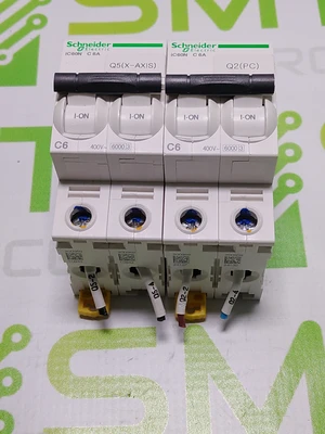SCHNEIDER ELECTRIC IC60N  C 6A CIRCUIT BREAKER