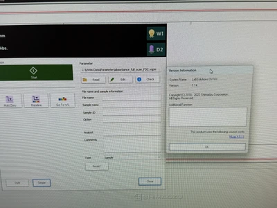 Used Shimadzu 207-25700-58 Spectrophotometer (UV-Vis, Fluor) Missouri US | BioLabTek #1319920