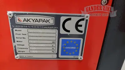 New | in-Stock 2021 AKYAPAK AKYAPAK APK 35 ANGLE ROLL, HARDENED ROLLS, GUIDE ROLLS Angle Bending Rolls Michigan US | Vander Ziel Machinery Sales #1262305