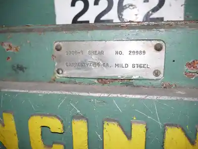 USED CINCINNATI 1006-R MECHANICAL SHEAR