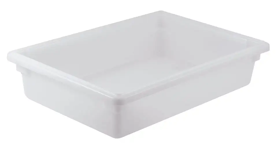 Food Storage Box, 18" x 26" x 6", White, PP (6 Each)