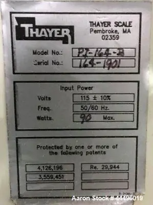 Used THAYER _UNKNOWN_ Volumetric Feeders Illinois US | Aaron Equipment #85546