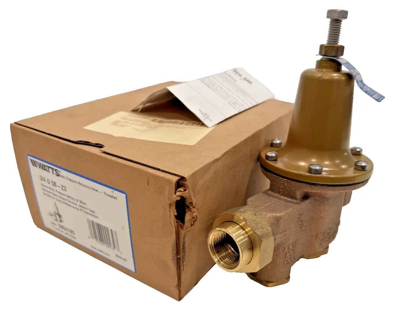 NEW WATTS 3/4" U5B-Z3 WATER PRESSURE REDUCING VALVE 0053195 U5BZ3
