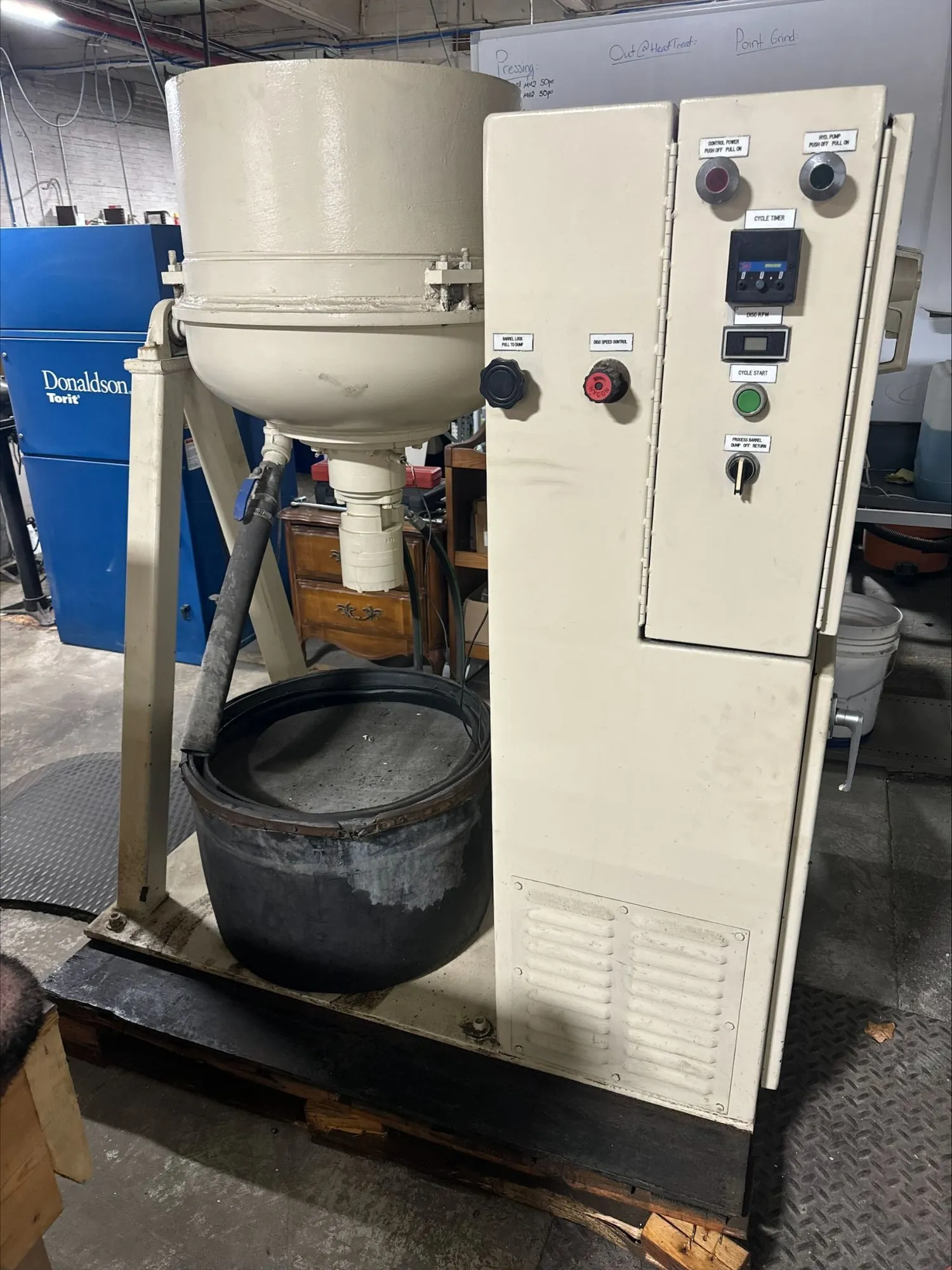 USED Mercury 200 AAC Engineering Systems High Energy Deburring System Centrifugal Disc