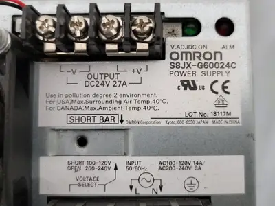 USED OMRON S8JX-G60024C