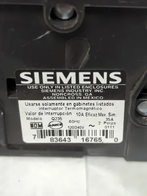 Used SIEMENS Q235 Miscellaneous Equipment (Electrical & Power) | Surplus Asset Holdings #1200408