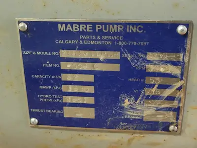 USED MABRE PUMP WPV-R