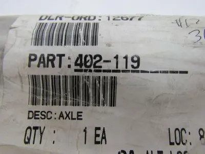 Raymond 402-119 Axle NEW