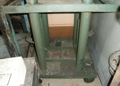 2000 Lb. LEXCO Die Handler w/30" x 36" Roller Top, Adjustable Height