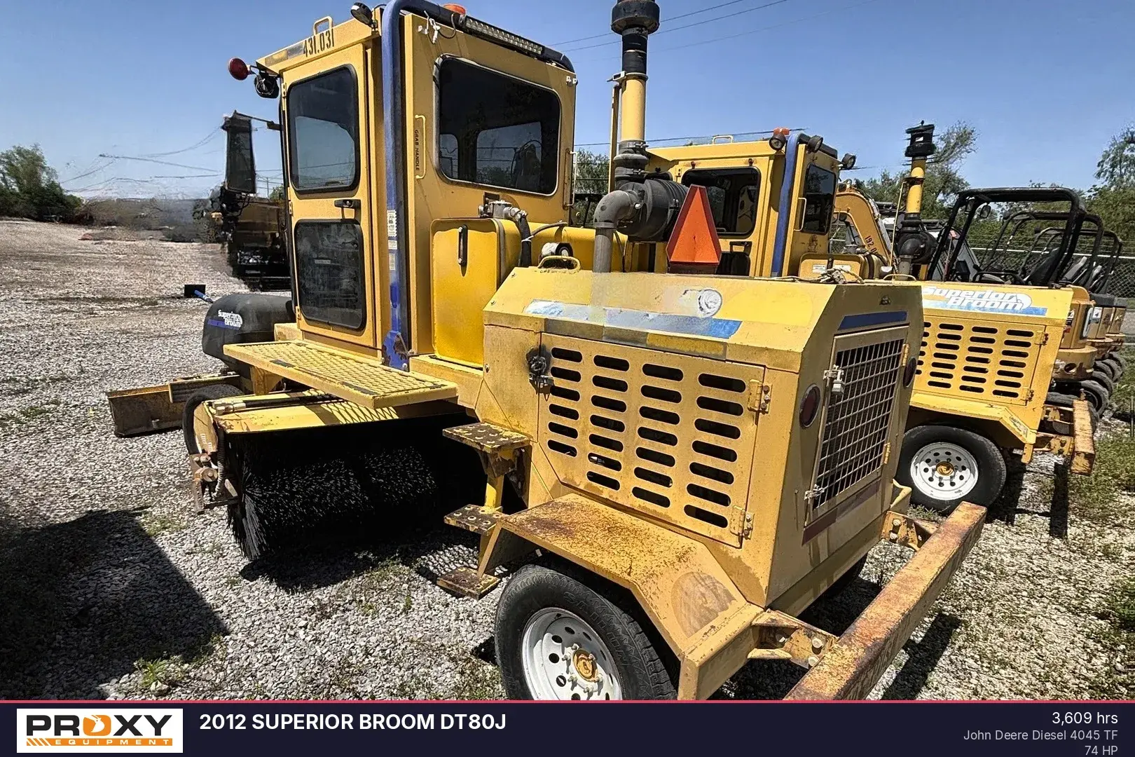 Used 2012 SUPERIOR BROOM DT80J Street Sweeper Louisiana US | Proxy Equipment #1384920