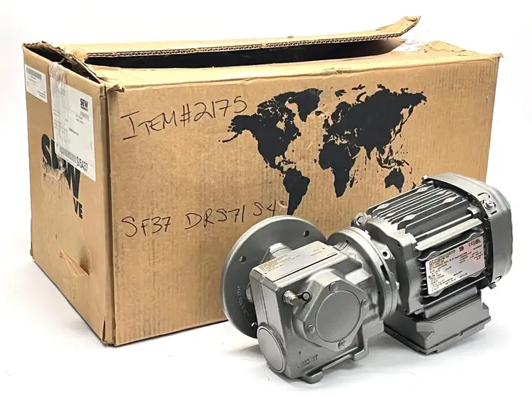 Used SEW-EURODRIVE RIGHT ANGLE GEARMOTOR 0.5HP INVERTER DUTY 230/460V Speed Reducers Michigan US | Maverick Industrial Sales #1092232